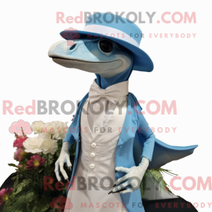 Sky Blue Dimorphodon mascot...