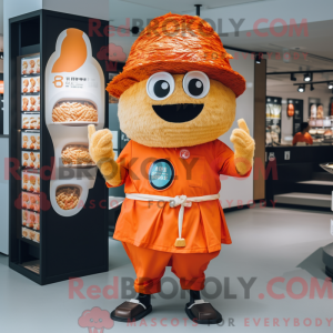 Orange Ramen mascot costume...