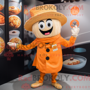 Orange Ramen maskot kostume...