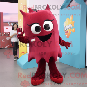 Maroon Ray mascotte kostuum...