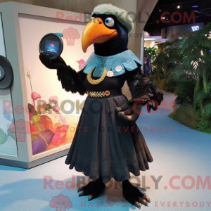 Black Toucan mascot costume...