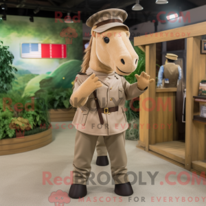 Postava maskota Tan Horse v...