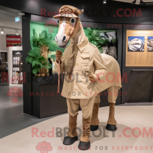 Braunes Pferd Maskottchen...