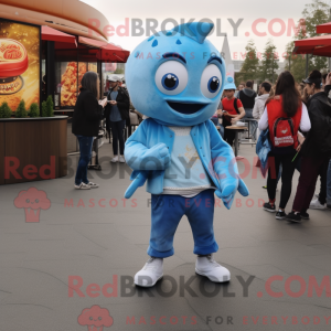 Postava maskota Sky Blue...