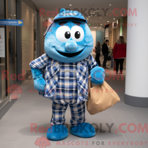 Blue Aglet mascot costume...