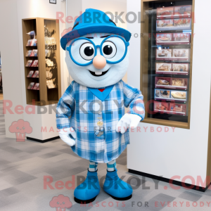 Blue Aglet mascot costume...