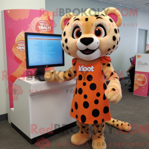 Peach Cheetah mascot...