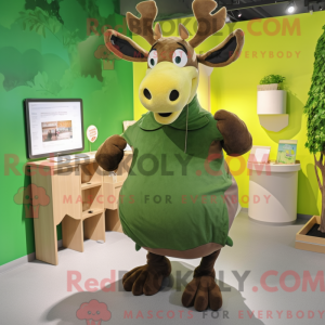 Olive Elk maskot...
