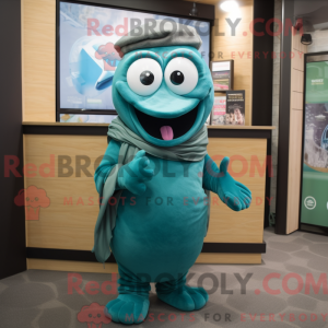 Postava maskota Teal Bagels...