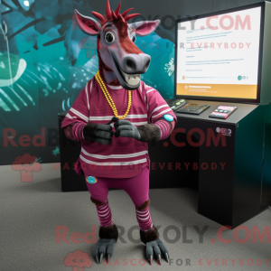 Postava maskota Magenta...