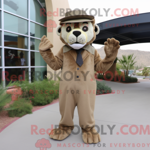 Olive Mountain Lion mascot...