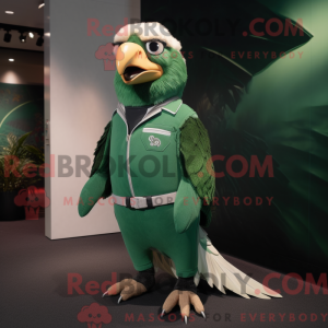 Grønn Falcon maskot...