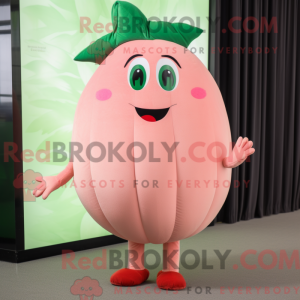 Pink melon maskot kostume...