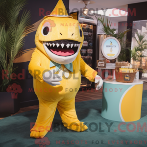Gul Megalodon maskot...