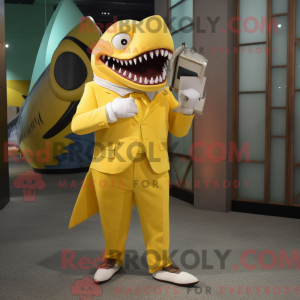 Personaggio mascotte giallo...