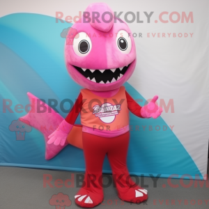 Pink Barracuda maskot...