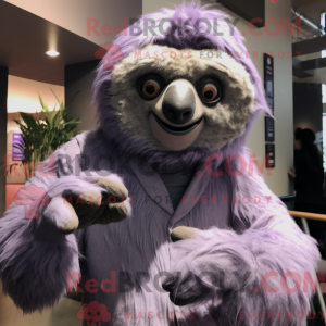 Lavender Giant Sloth mascot...