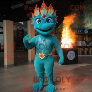 Turkis Fire Eater maskot...