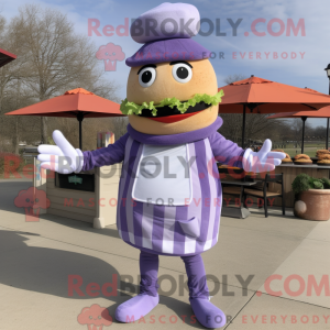 Lavender Burgers maskot...