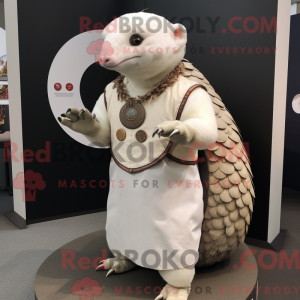 White Pangolin mascot...
