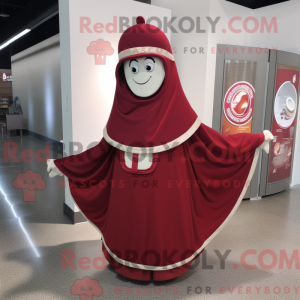 Maroon Gyro mascot costume...