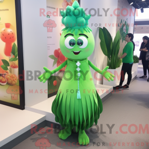Groene ui mascotte kostuum...
