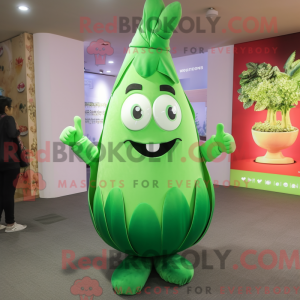 Green Onion mascot costume...