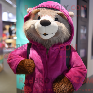 Magenta Otter mascot...