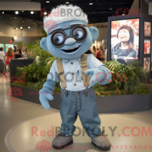 Gray Cyclops mascot costume...