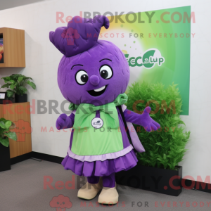 Purple Celery mascot...