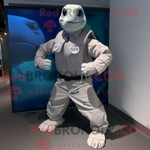 Silver Sea Turtle mascot...