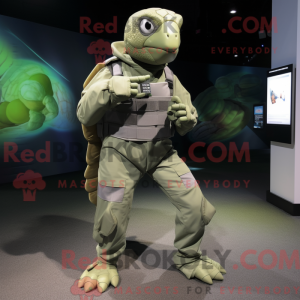 Sølv havskildpadde maskot...