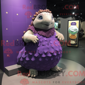 Purple Glyptodon mascot...