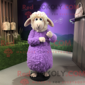 Lavendel Merino Får maskot...