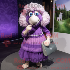 Lavendel Merino Får maskot...