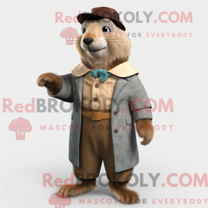 Tan Marmot Maskottchen...