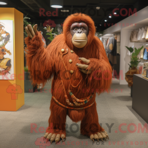 Orangutang maskot drakt...