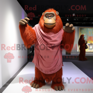 Orangutang maskot kostume...