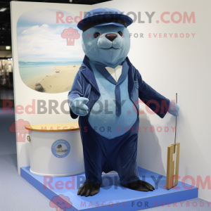 Blue Seal mascot costume...