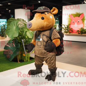 Rust Tapir mascot costume...