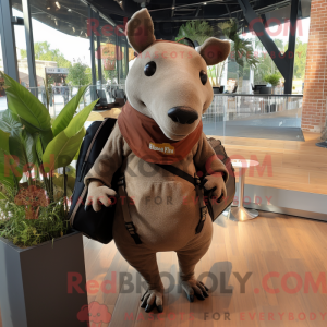 Rust Tapir maskotdraktfigur...