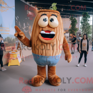 Brown French Fries mascot...