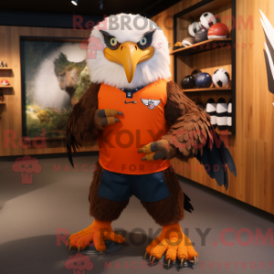 Orange Haast S Eagle mascot...