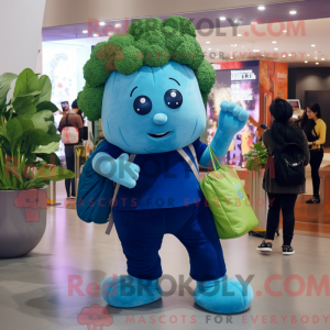 Blue Broccoli mascot...