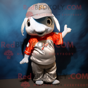 Silver Goldfish mascot...