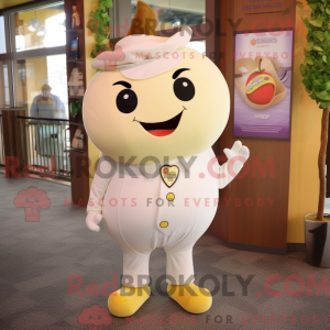Cream Plum maskot kostume...