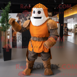 Rust Medieval Knight mascot...