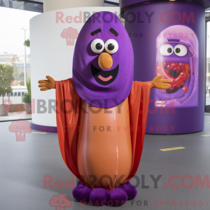 Purple Currywurst mascot...