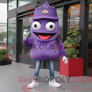 Purple Burgers Maskottchen...