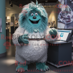 Blågrønn Yeti máscara de...